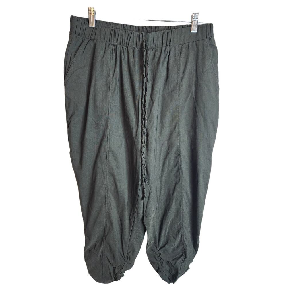 Bloomchic Dark Green Pull-on Joggers with Drawstring Waist, NWT, 1X
